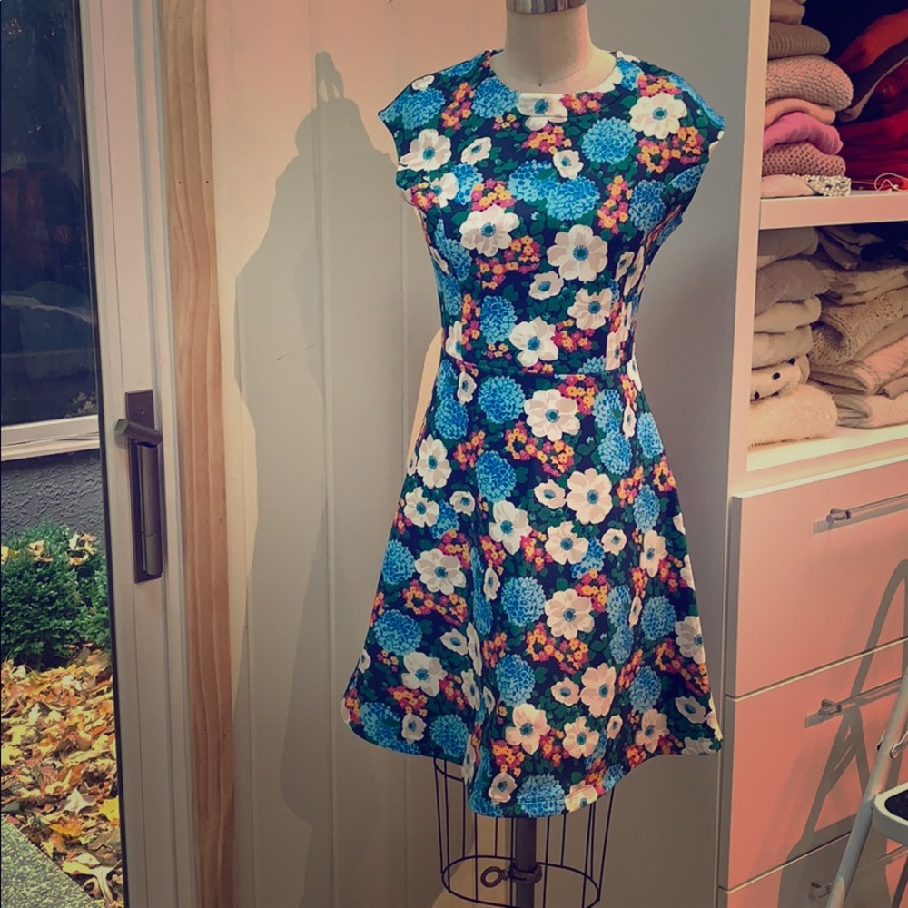 Carven floral dress.